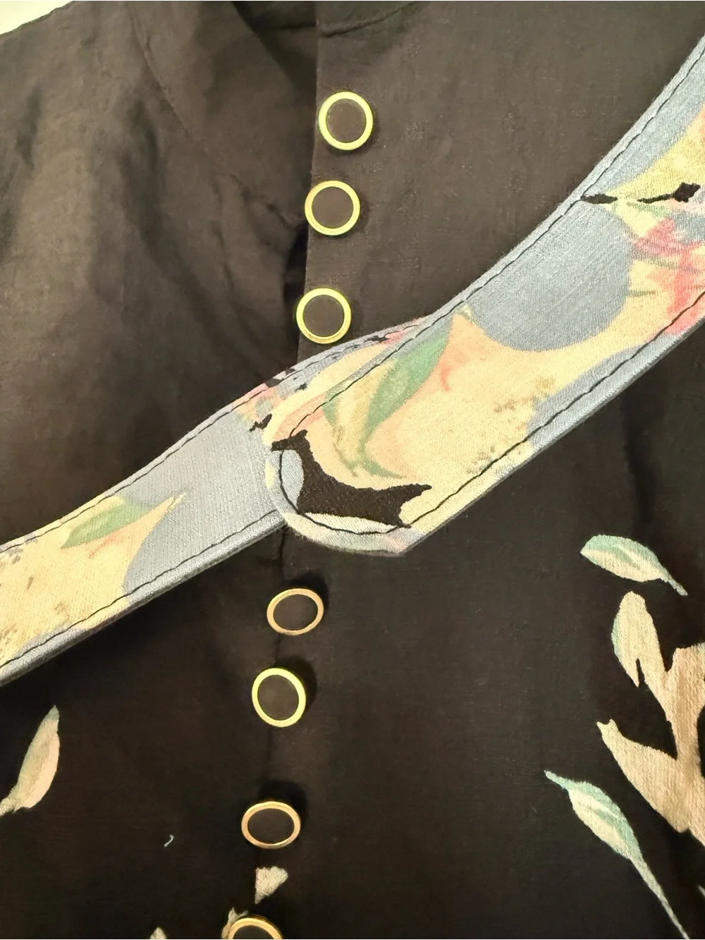 Tahari ASL
Border Print Belted Long
Sleeve Dress - Picture 5 of 7